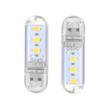 LEDMOMO2PCS USB LED Buchlampe Mini Tragbare U-Disk Nachtlampe Computertischlampe (Warmlicht)