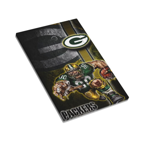 Φώτα εναλλαγής Packers Μονό δερμάτινο πάνελ διακόπτη με ρωμαϊκό πλαίσιο Πάνελ 2