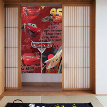 Disney Pixar Cars Trykt Mørkleggende Gardin Dørgardin, En Størrelse, Til Hjemmedekor, Soverom, Stuegardiner