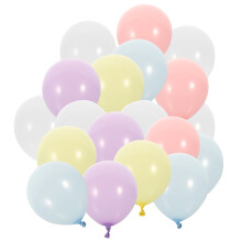 Ornament Decor137Pcs Anniversary Balloons Festival Rainbow White Cloud Macaron Color Set Decorations Emulsion Baby