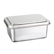 Recipientes de armazenamento em aço inoxidável: Bento para refeições ao ar livre, 22 x 14,5 x 6,5 cm