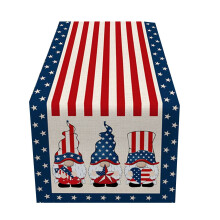 Stendardo decorativo da tavolo Yakbaofuo 72x13 pollici, stampa della bandiera del Giorno dell'Indipendenza americana per tavolino da caffè del
