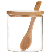 2er-Set Glasbehälter für Zucker, Gewürze, Badesalz und mehr – ideal für die Küchenarbeitsplatte