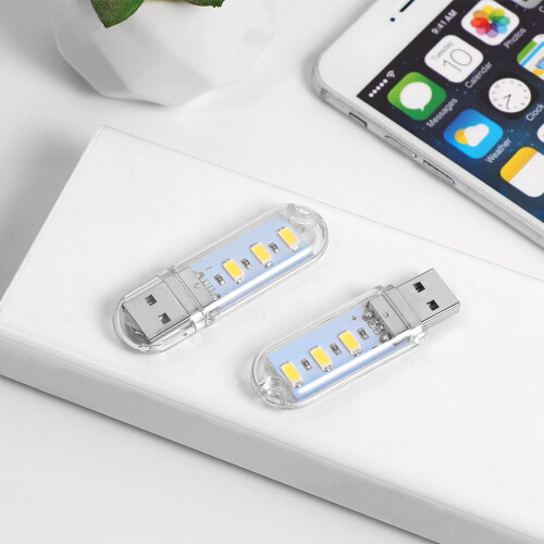 LEDMOMO2PCS USB LED Φωτιστικό βιβλίου Μίνι φορητό U Disk Νυχτερινό φωτιστικό υπολογιστή 1