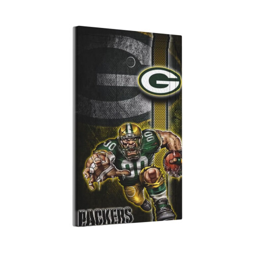 Φώτα εναλλαγής Packers Μονό δερμάτινο πάνελ διακόπτη με ρωμαϊκό πλαίσιο Πάνελ 1