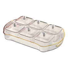 Bandeja de frutas transparente Kayannuo Home Essentials em promoção de Natal, ideal para decoração de sala de estar, mesa de centro, doces e