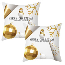 Capa de Almofada de Natal Xubond, Decorações Alegres para Casa, Enfeites de Natal, Presente, Fronha, Tecido de Natal Multicolorido