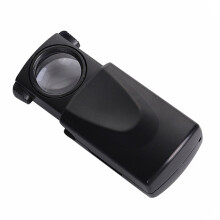 4 stuks verlichte draagbare juweliersloepen van 30x21 mm met LED-verlichting