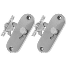 Lot de 2 verrous de porte de grange, loquets de porte coulissante à moustiquaire, loquet de porte à 90 degrés, loquets de porte à ouverture