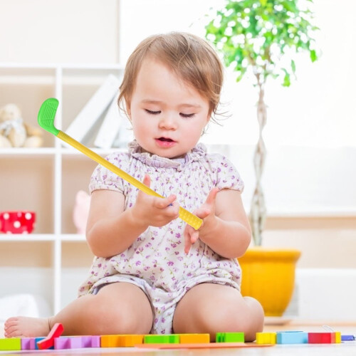 TOYMYTOY2Σετ παιδικών μπαστουνιών γκολφ από πλαστικό σετ μπαστουνιών και μπαλών 2