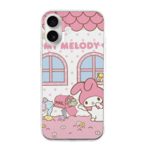 Capa Melody TPU para iPhone 16 – Ultrafina, resistente a impactos, não amarela, resistente a arranhões, compatível com carregamento sem fio,