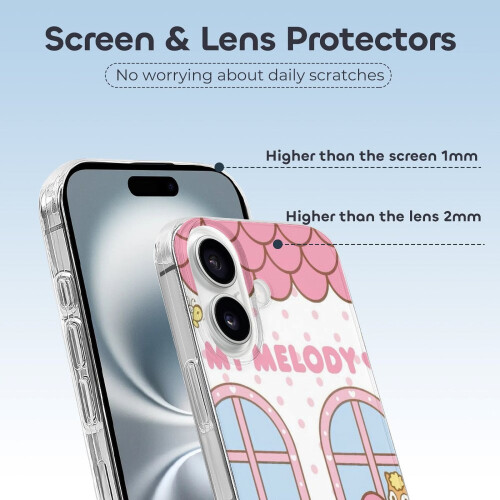 Θήκη Melody TPU για iPhone16 – Εξαιρετικά λεπτή, ανθεκτική σε κραδασμούς, αντι-κιτρίνισμα, 1