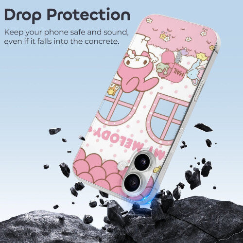 Θήκη Melody TPU για iPhone16 – Εξαιρετικά λεπτή, ανθεκτική σε κραδασμούς, αντι-κιτρίνισμα, 2
