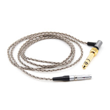 Audio kábel do slúchadiel OCC, postriebrený drôt, nylonový opletený bez zamotania, vysoké rozlíšenie pre AKG K812pro K872pro