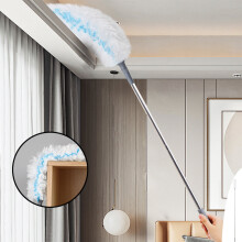 Kit iniziale Ympuoqn con spolverino antistatico monouso, resistente e con manico estensibile, ideale per la pulizia di mobili, tende e ventilatori a