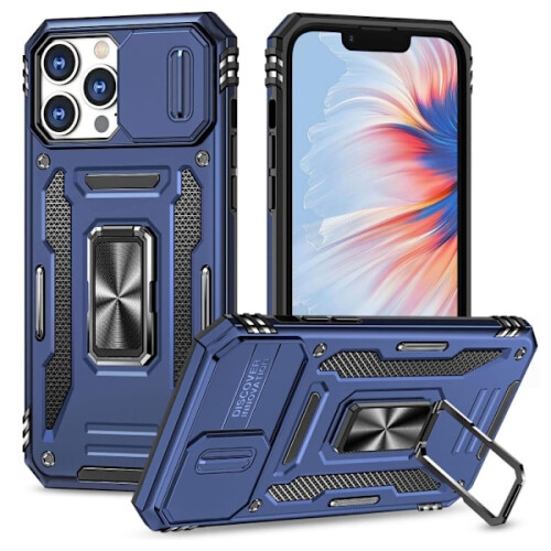 Συμβατό με iPhone13Pro Max - Θήκη CamShield / Προστασία κάμερας Αντικραδασμική μπλε συμβατή