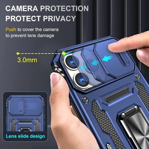 Συμβατό με iPhone13Pro Max - Θήκη CamShield / Προστασία κάμερας Αντικραδασμική μπλε συμβατή 1