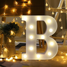 Soilse Litreacha LED ag Lasadh suas Litreacha Plaisteacha Bána ina Seasamh Crochta A [DB] B