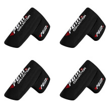 4x Putterhoes/Hoofdbeschermer voor golfclubs, beschermhoes voor de kop, geborduurde putterhoes