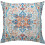 Μαξιλαροθήκες Boho 20x20 ίντσες, Περσικό χαλί, πορτοκαλί μπλε, vintage λινές θήκες για 1
