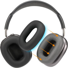 Silikone ørepudebeskytter, kompatibel med AirPods Max ørepude (grå)