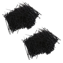 2000 ks čiernych nylonových káblových zväzkov na zips, upevňovacích pások 95 mm x 2 mm