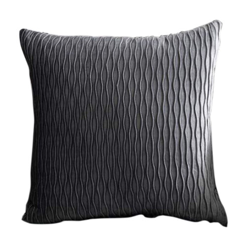 Capa de almofada listrada multicolorida em veludo, moderna, para sofá, quarto, sala de estar, decoração de Natal, 45 cm (17,71 polegadas). 1