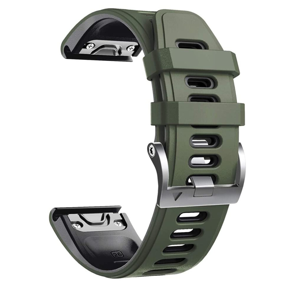 Leather Strap 26Mm Quick Release Replacement Band For Garmin Fenix 7X 6X Pro Descent Mk2 9164114975638