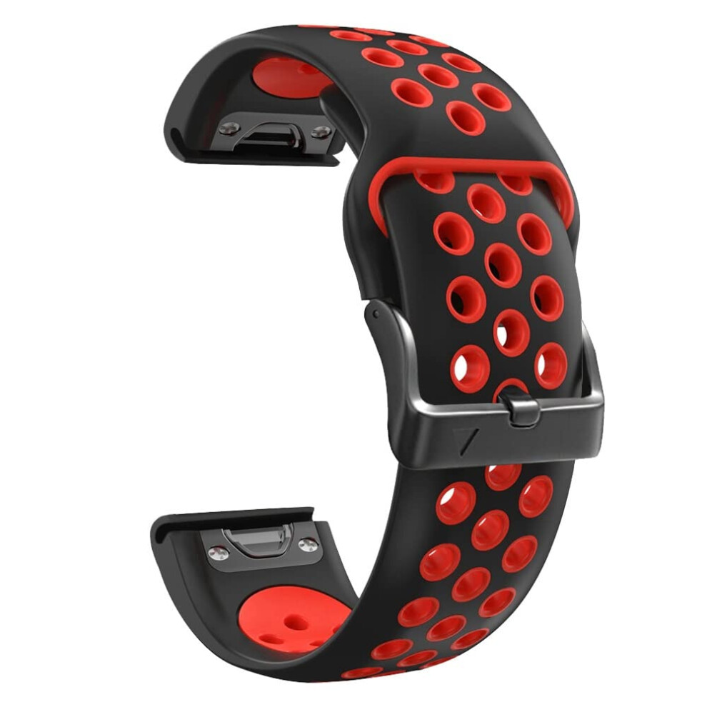 Watch Band 26Mm Silicone Quick Release Strap For Garmin Fenix 6X 7X 5X 3 Hr 935 945 Waterproof Sport Wristband 9365369294332