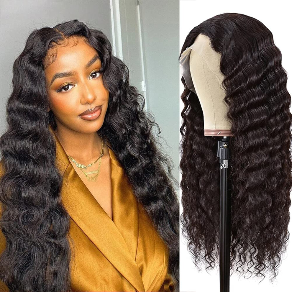 Human Hair Lace Front Wig 13x4 HD Colored Glueless for Black Women, Natural Hairline, 150 Density
