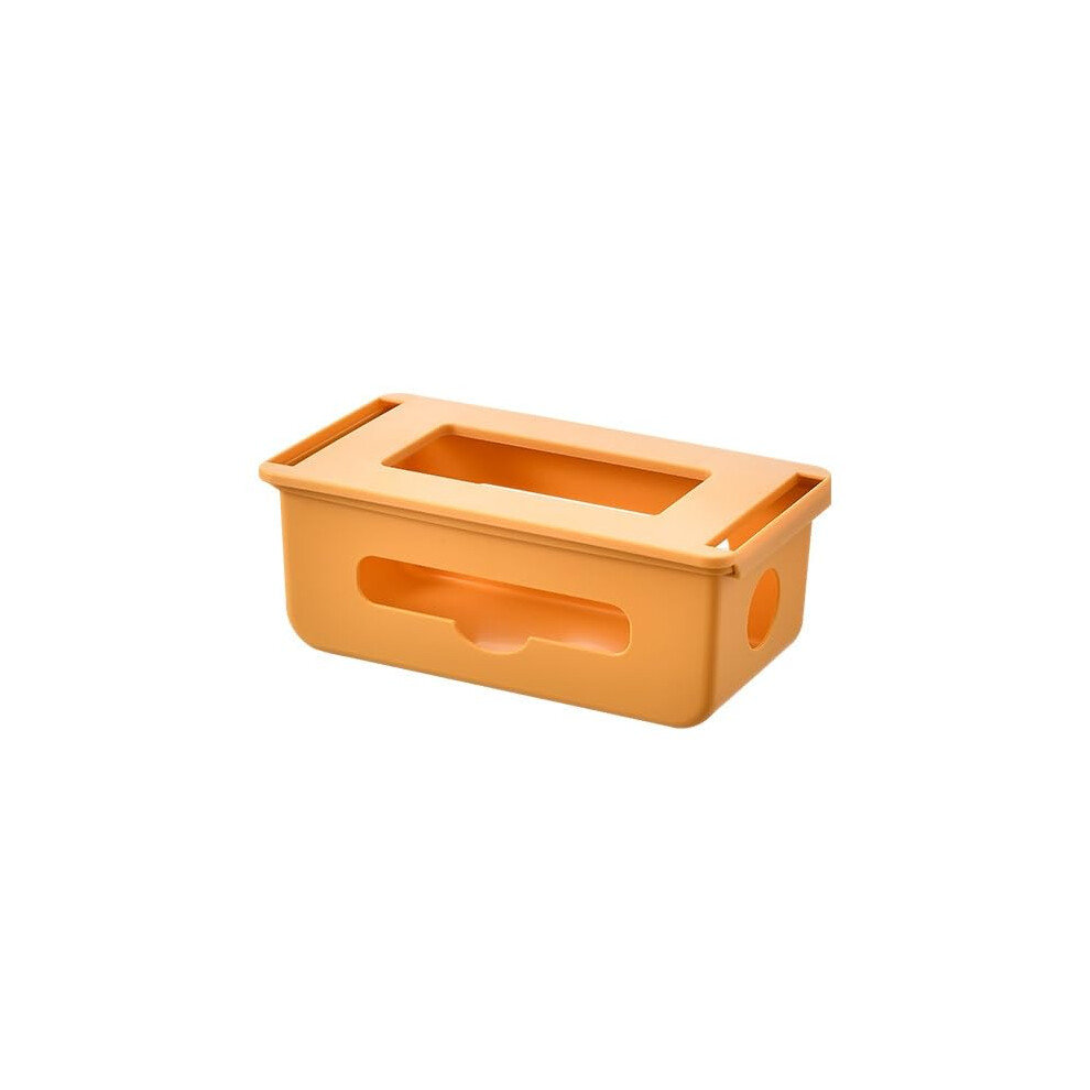 Under Desk Cable Management Box Orange Â Hidden Wire Organizer For Home Office, Clutter Storage 9164114975812