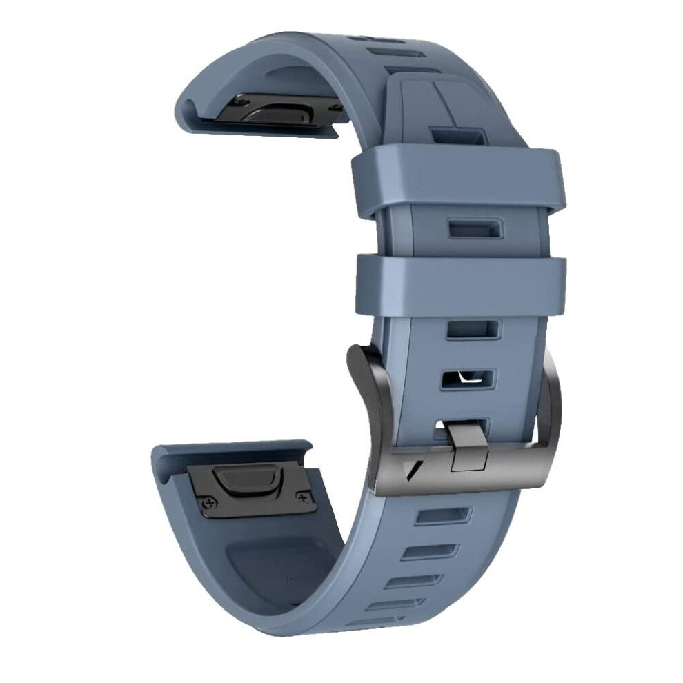 26Mm Quick Release Silicone Strap Compatible With Garmin Fenix 6X 7X 5X Pro Forerunner 945 9365369294462