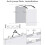 2pc Sliding Barn Door Hardware Set Black Anti-jump Disk Block 6