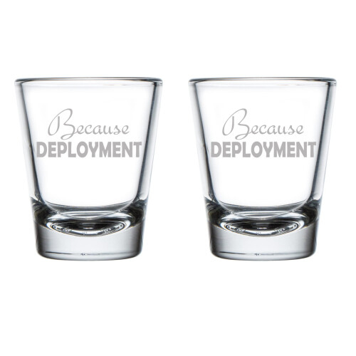 Σετ 2 ποτηριών για σφηνάκια 1,75oz για σφηνάκια, στρατιωτικό γυαλί επιβίωσης για