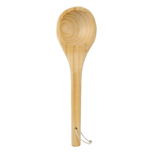 Ξύλινο κουτάλι Boaby, χειροποίητο κουτάλι για σάουνα, αξεσουάρ σάουνας, κουτάλι για