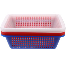 Keukenmandjes voor fruit, eenvoudige groentebewaring, rijstuitlekers, lichtgewicht, 5 stuks