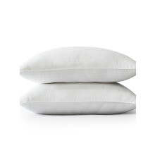 2-delige set witte kussens met pluche, verkoelende gel-geïnfuseerde vezels, kingsize