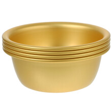 4 Pcs Stainless Steel Mixing Bowls Rice Wine Soy Sauce Dish Golden Korean Mini Food Cooking