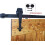 2pc Sliding Barn Door Hardware Set Black Anti-jump Disk Block 4