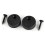 2pc Sliding Barn Door Hardware Set Black Anti-jump Disk Block 2