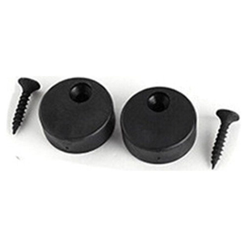 2pc Sliding Barn Door Hardware Set Black Anti-jump Disk Block 1
