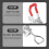 Eease 2Pcs Heavy Duty Toggle Clamp Latch for Box Case 2