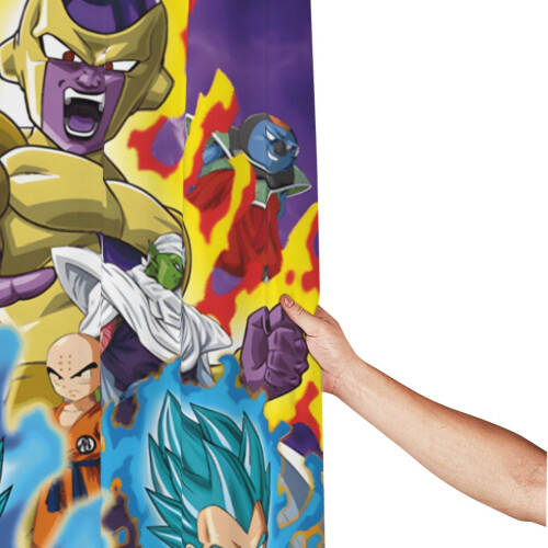 Σετ κουρτινών μπάνιου Dragon Ball 66x72 ιντσών με γάντζους, αδιάβροχο πολυεστέρα, 1