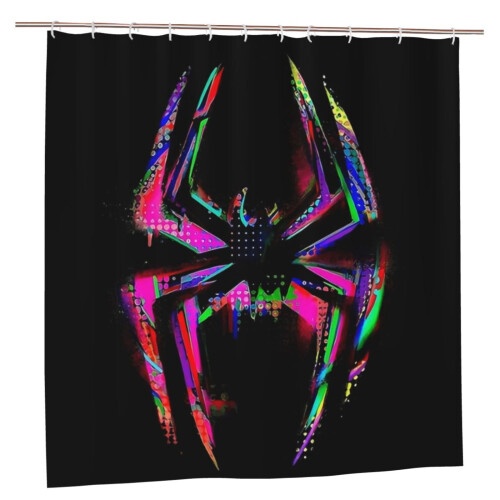 Κουρτίνα ντους Into the Spider-Verse 60x72in, Συσκότιση, Αδιάβροχη, Ανθεκτικό στη μούχλα,