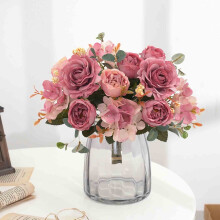 6 stuks realistische kunstmatige Cymbidium orchideeën, geschikt voor zijden bloemstukken voor bruiloften, huisdecoratie en feesten.