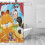Κουρτίνα ντους Garfield Movie, αδιάβροχες διακοσμητικές κουρτίνες μπάνιου από 2