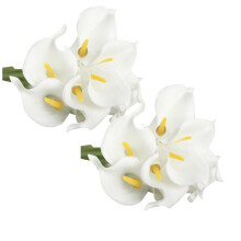 Xubond kunstbloemen voor buiten, 10 stuks kunstbloemen van latex, echt bruidsboeket, huisdecoratie, kunstbloemen voor thuis.