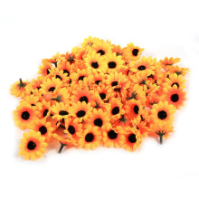 VIFERR100PCS Kunstmatige Gerbera's Stoffen Bloemhoofdjes, geschikt voor bruiloftscentertafels, tafeldecoratie, muurdecoratie en doe-het-zelf