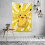 Ταπισερί τοίχου Pikachu, αδιάβροχο πολυεστέρα, για υπνοδωμάτιο, σαλόνι, κοιτώνα, 8