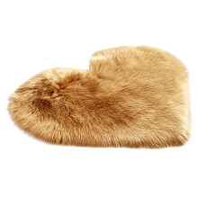 Výprodej Begine Love Faux Wool Carpet 40X50Cm Khaki, vlněné koberce Imitace ovčí kůže Umělá kožešina Protiskluzové rohože do ložnice